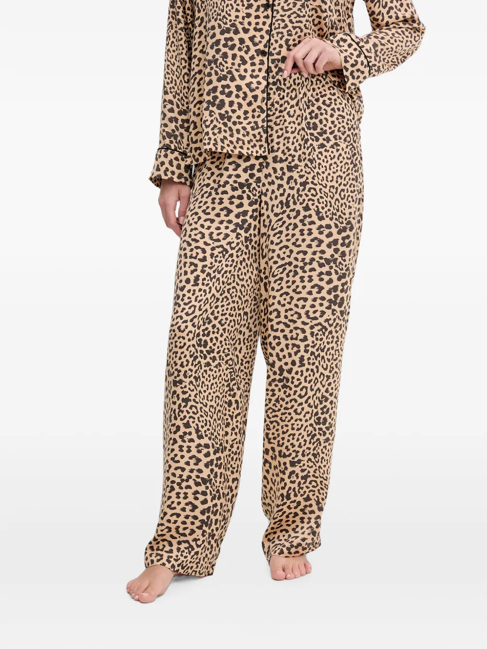 DKNY Pyjama met luipaardprint Bruin