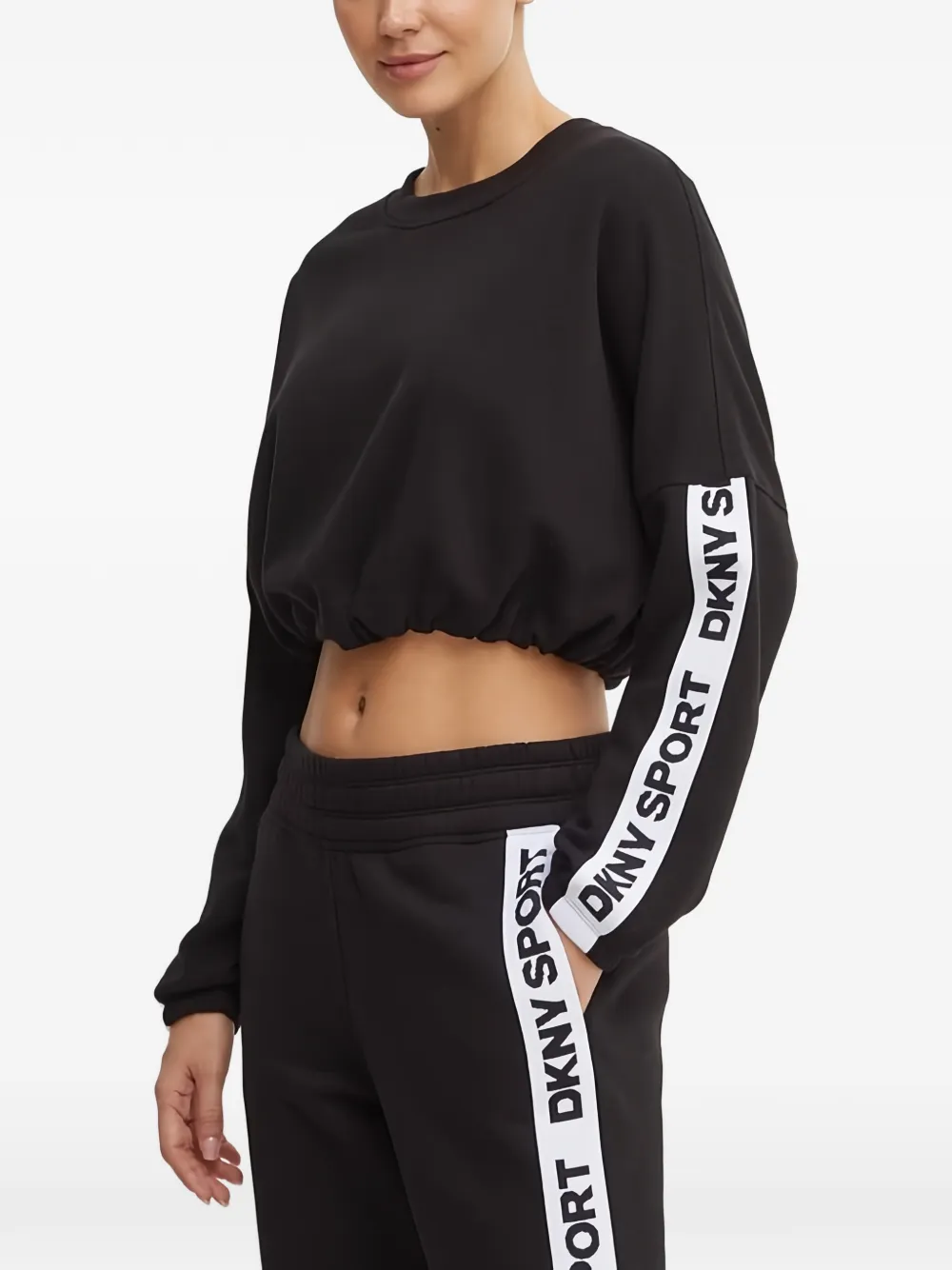 DKNY logo-embellishment sweatshirt - Nero