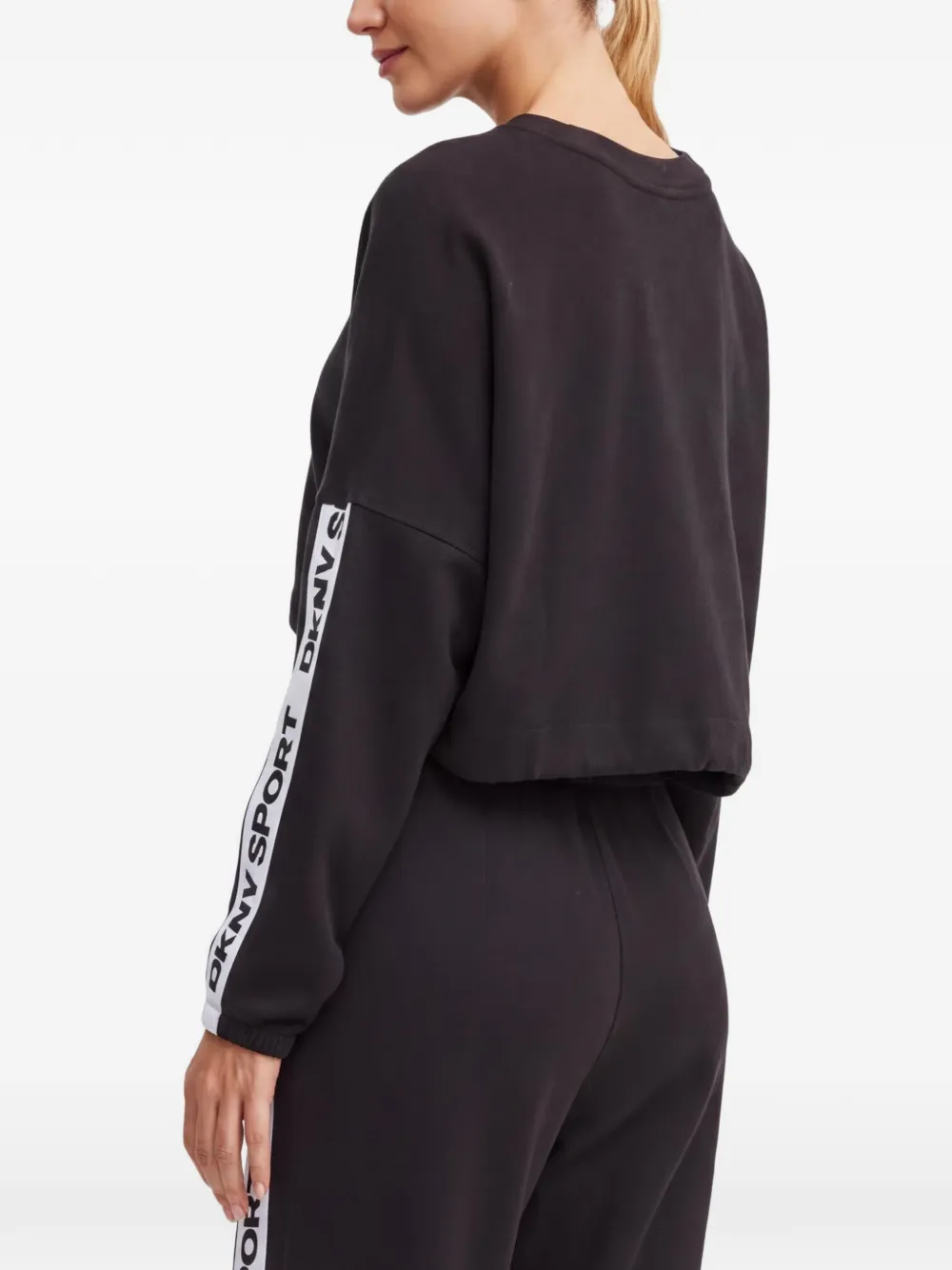 DKNY Sweater met logo Zwart