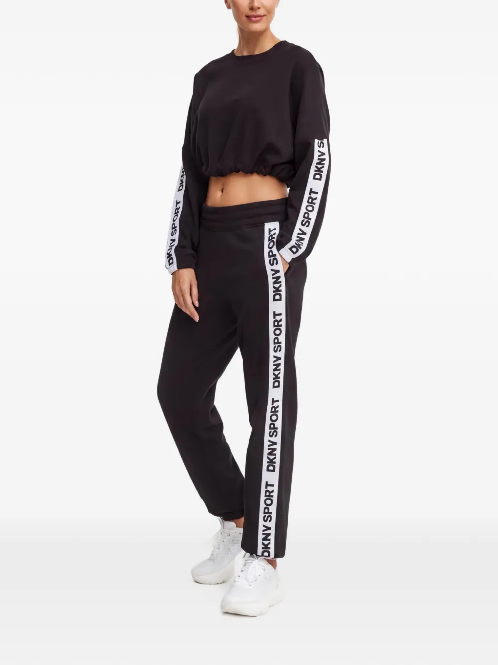 DKNY Sweater met logo Zwart