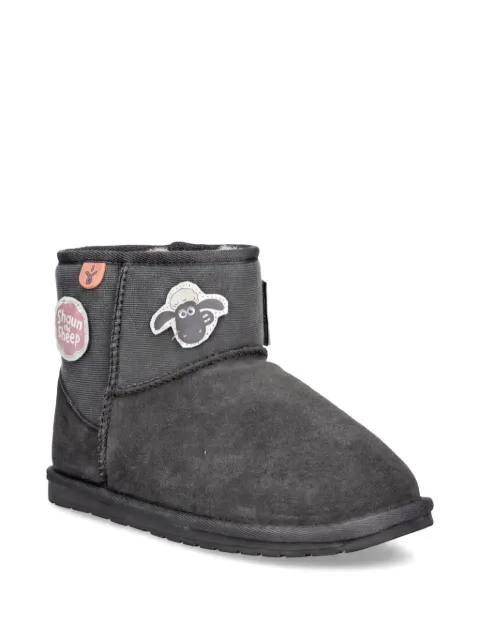 Emu Kids sheep-appliqué boots