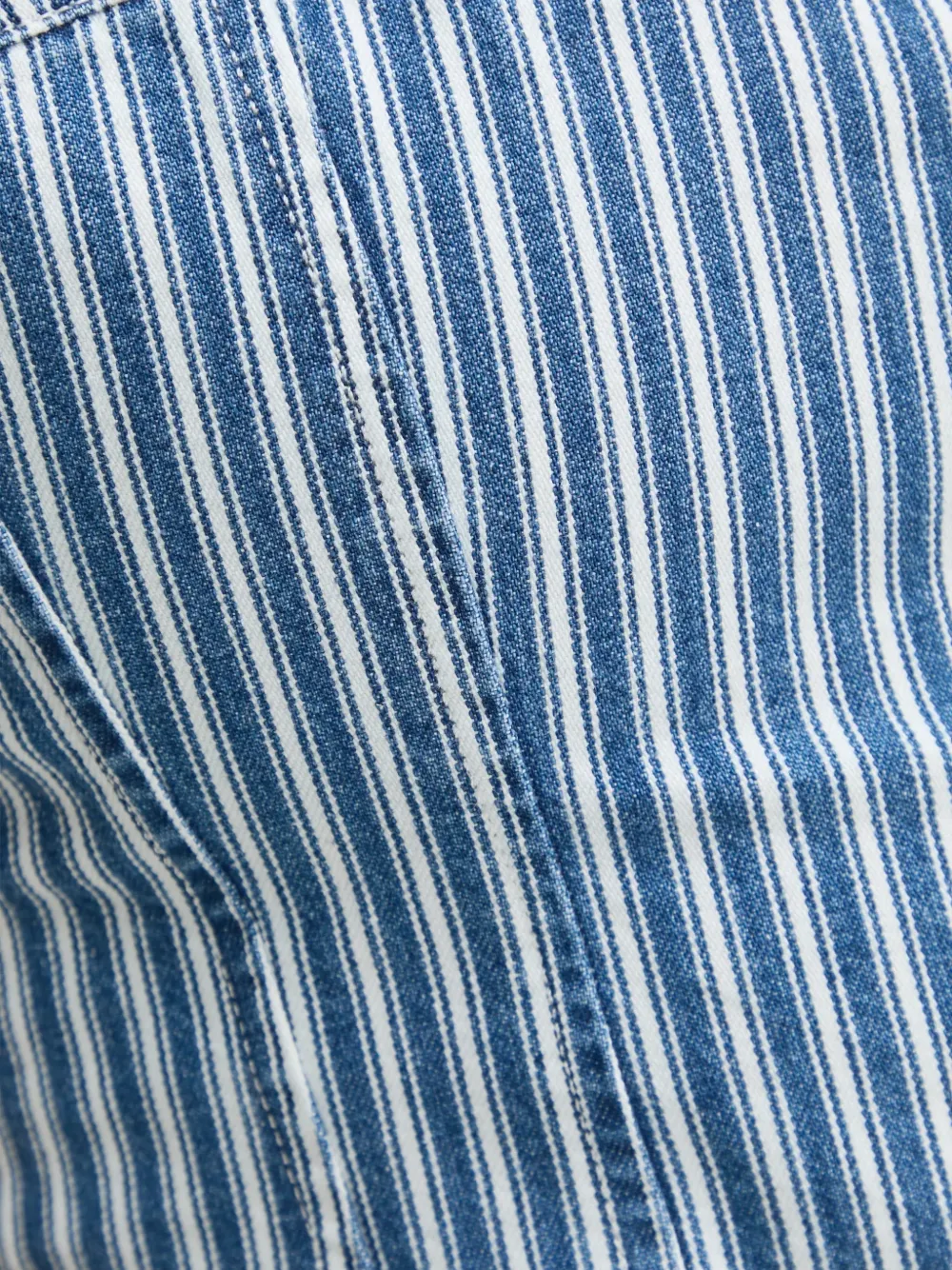Levi's Jadine striped crop top Blauw