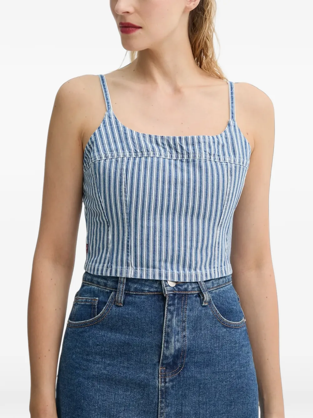 Levi's Jadine striped crop top