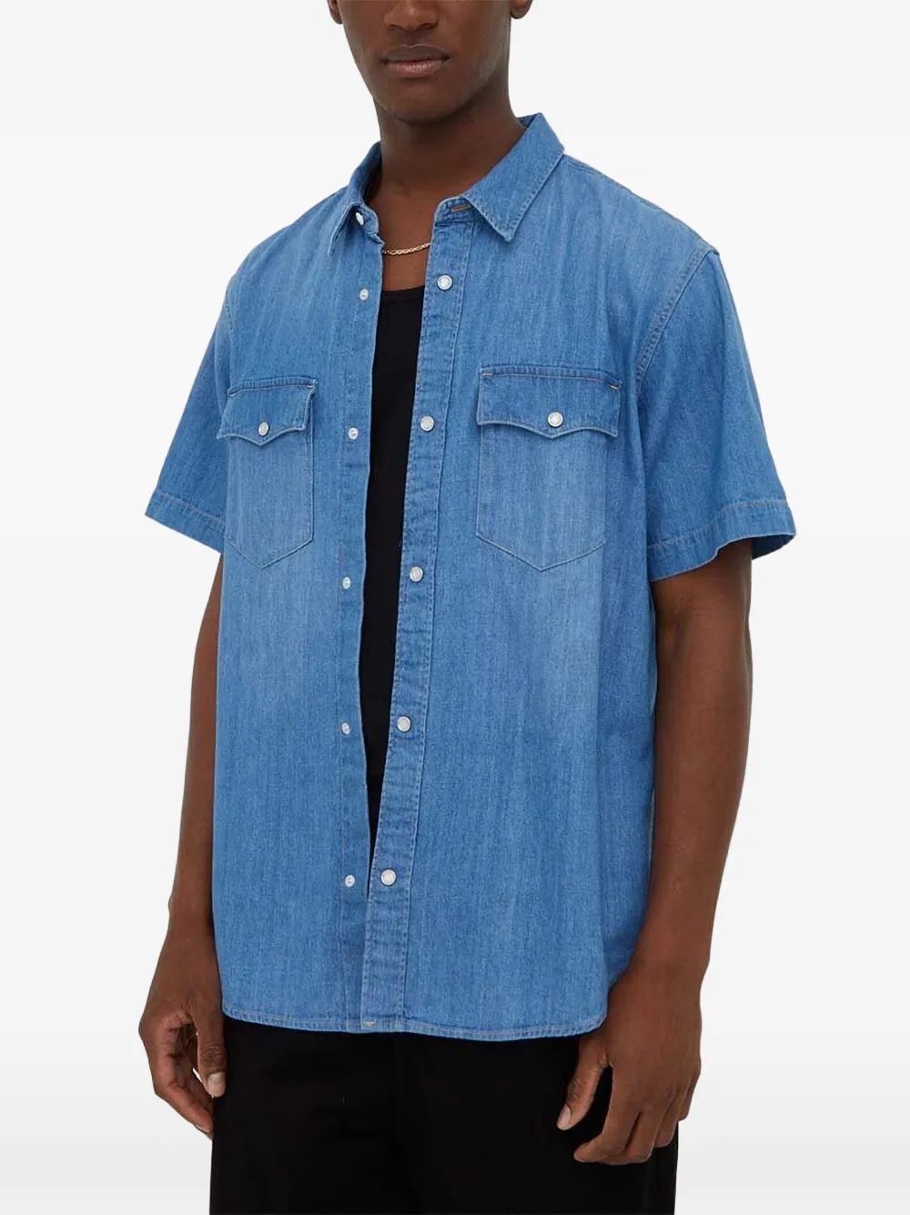 Levi's Camicia a maniche corte con bottoni - Blu