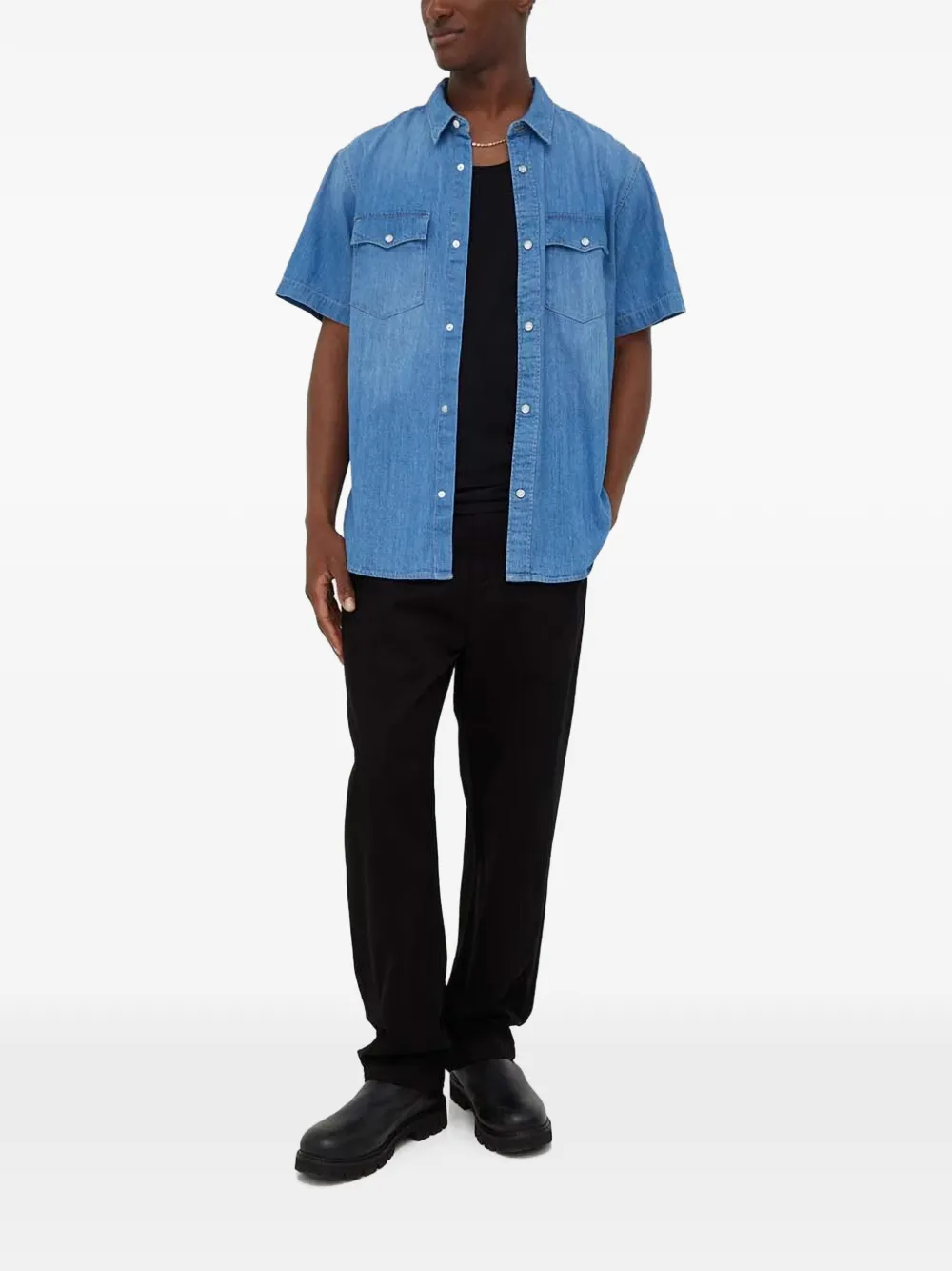 Levi's Overhemd met korte mouwen Blauw