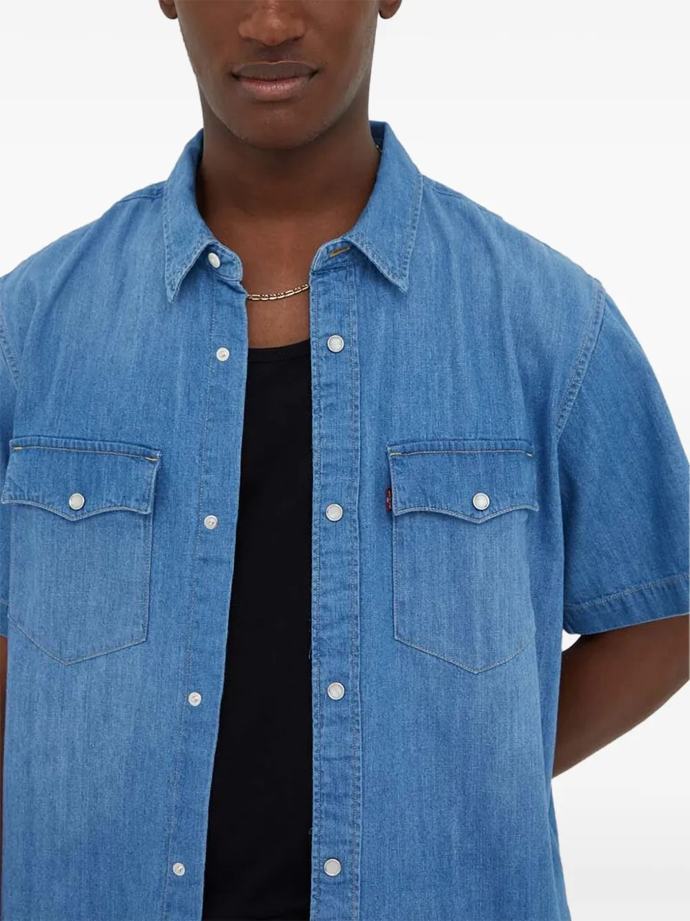 Levi's Overhemd met korte mouwen Blauw