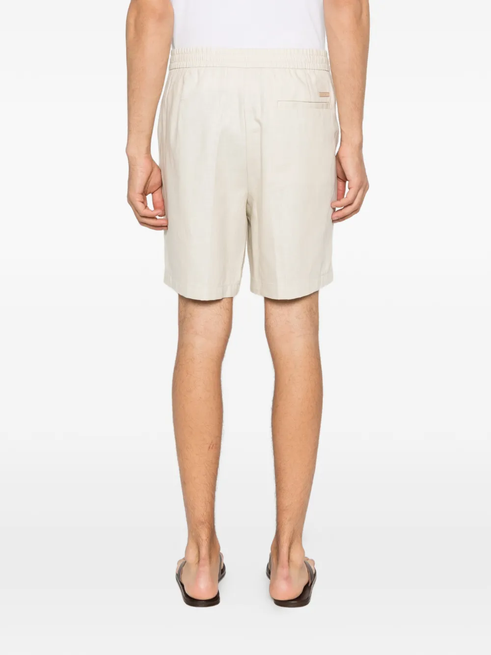 Calvin Klein Shorts met elastische tailleband Beige