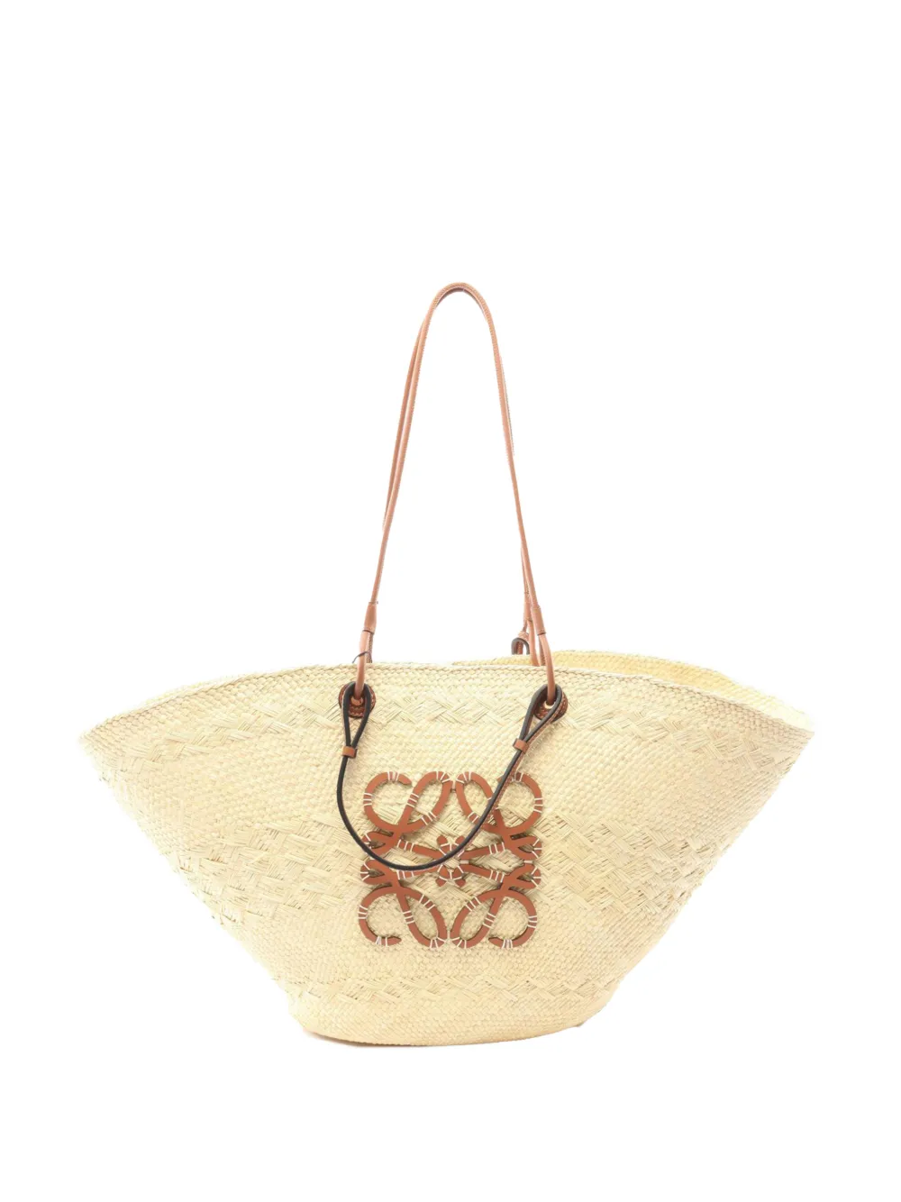 Loewe Pre-Owned 2010-2026 Large Anagram Basket Bag tote bag - Marrone