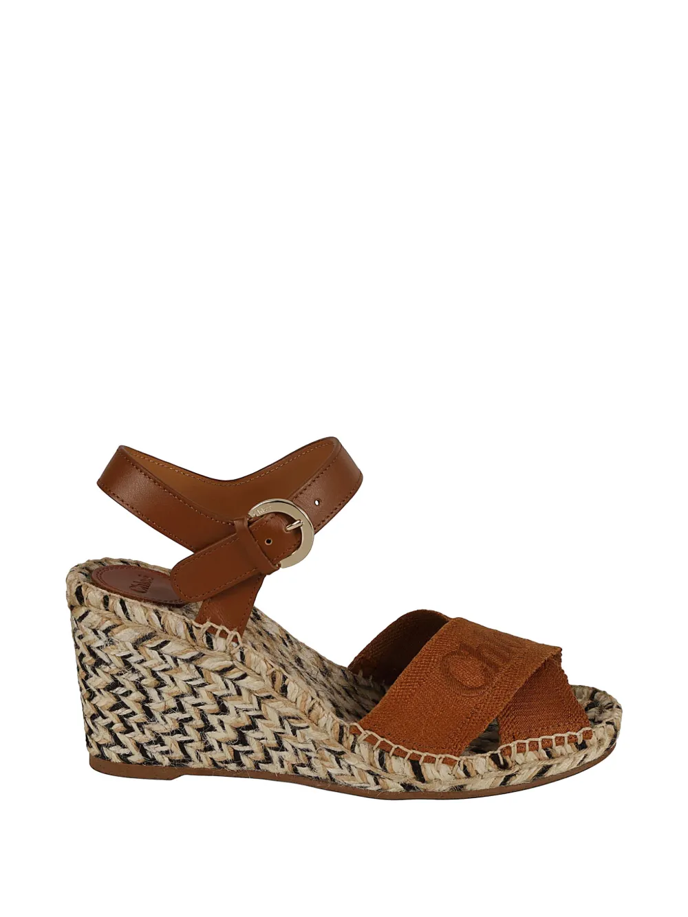 Chloé Piia crossover-strap sandals Bruin
