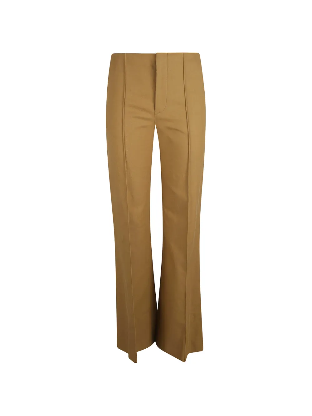 Chloé flared cotton trousers - Braun