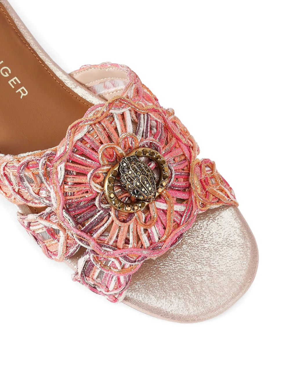 Kurt Geiger London Geweven verfraaide loafers Roze