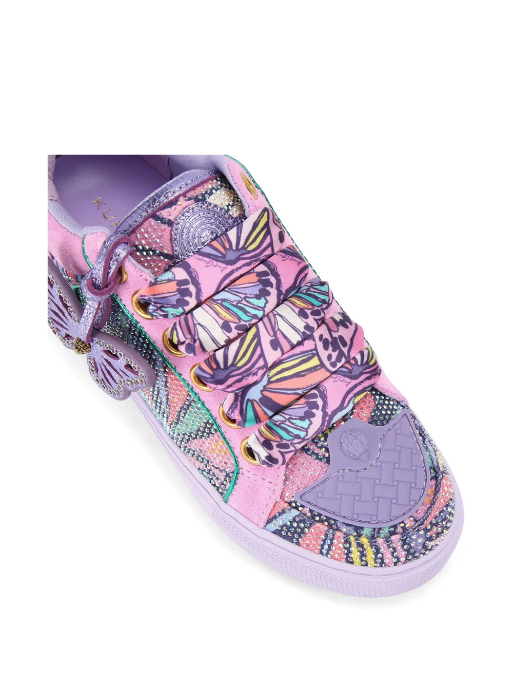 Kurt Geiger London Southbank sneakers met vlinderprint Roze