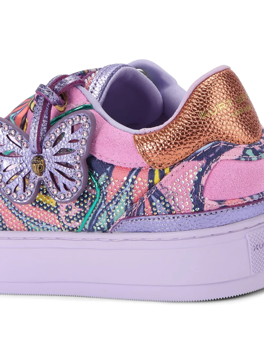 Kurt Geiger London Southbank sneakers met vlinderprint Roze