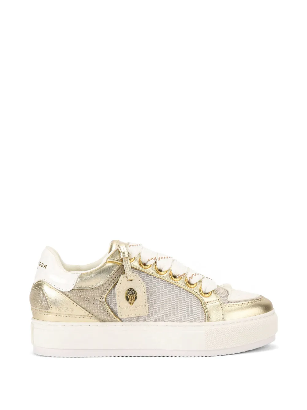 Kurt Geiger London Southbank leren sneakers Goud