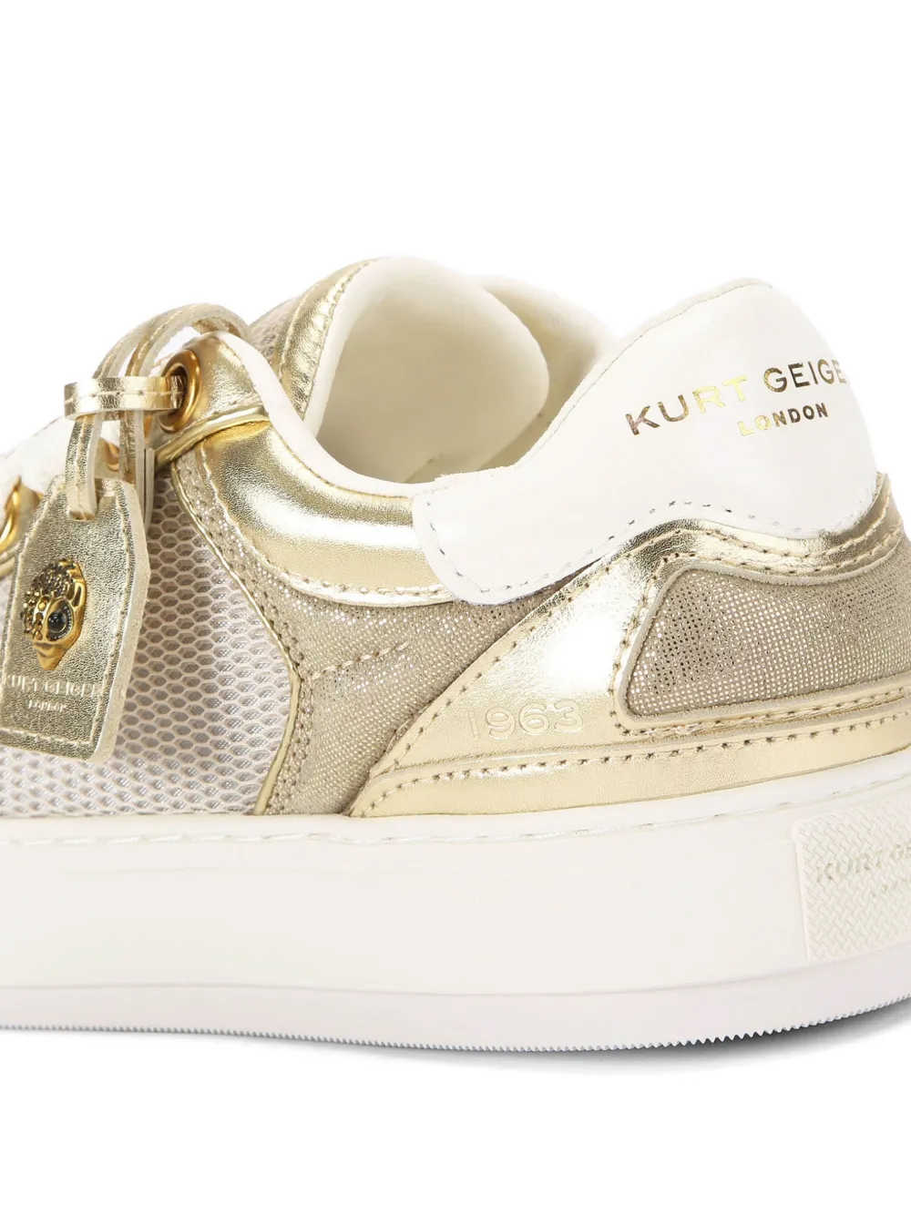 Kurt Geiger London Southbank leren sneakers Goud