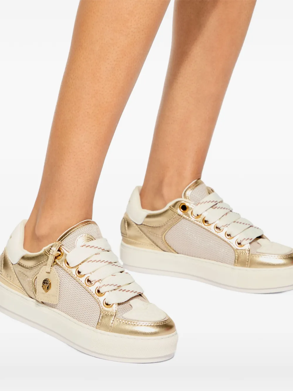 Kurt Geiger London Southbank leren sneakers Goud