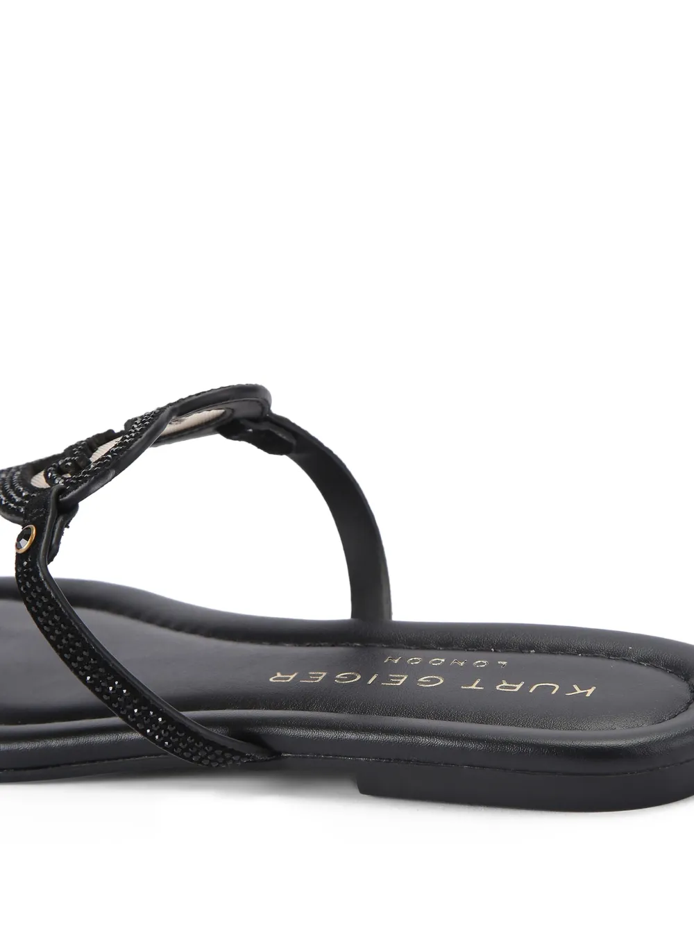Kurt Geiger London Sandalen verfraaid met hart en T-bar Zwart
