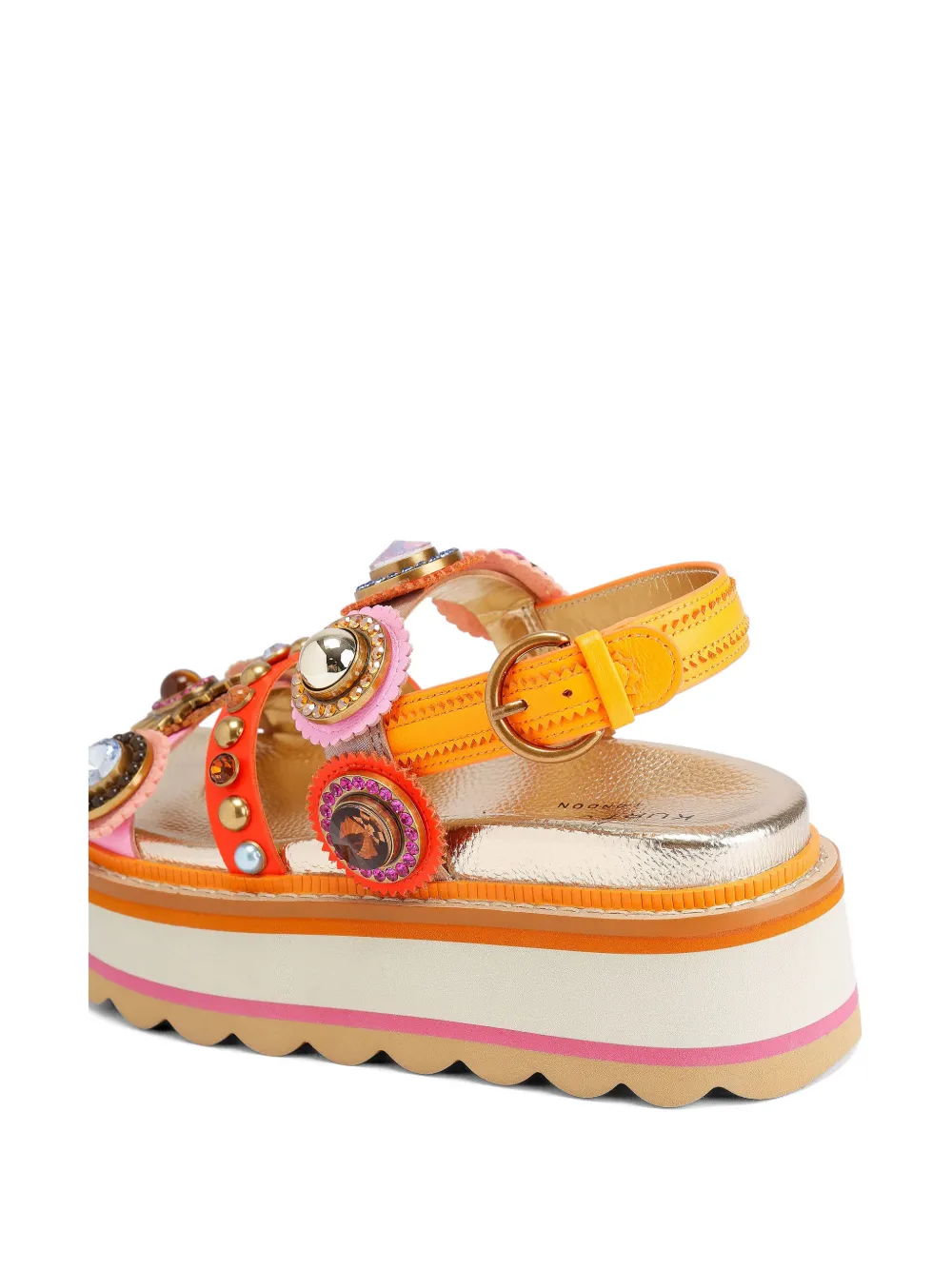 Kurt Geiger London Sandalen met plateauzool Goud