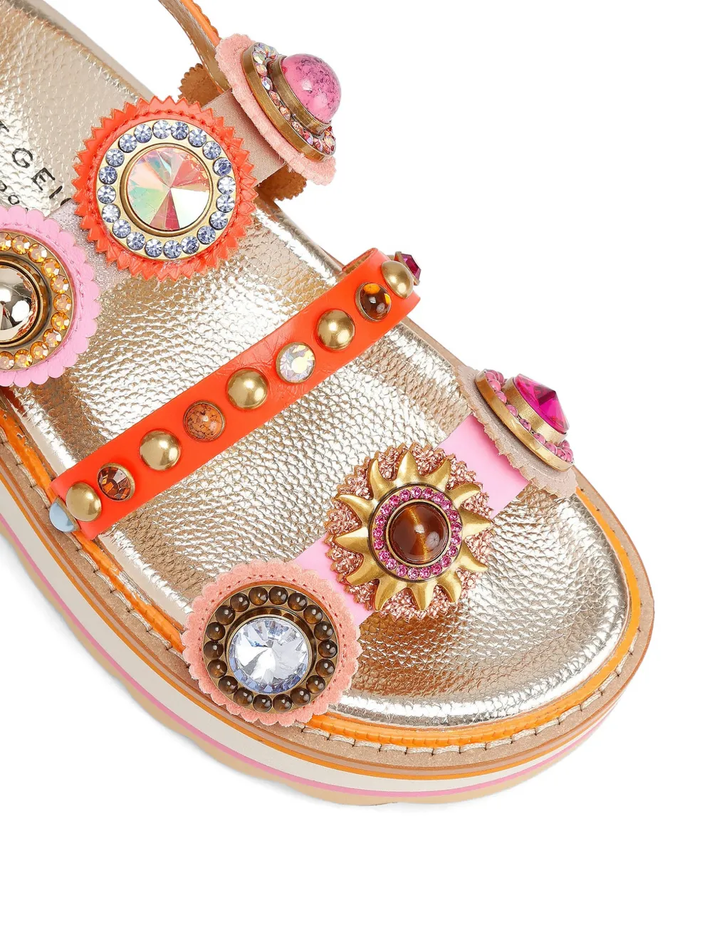 Kurt Geiger London Sandalen met plateauzool Goud