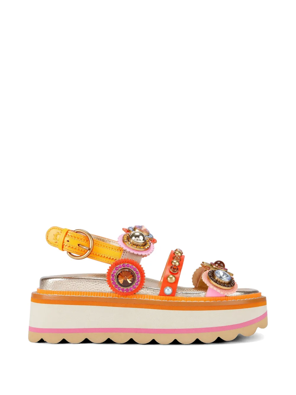 Kurt Geiger London Sandalen met plateauzool Goud