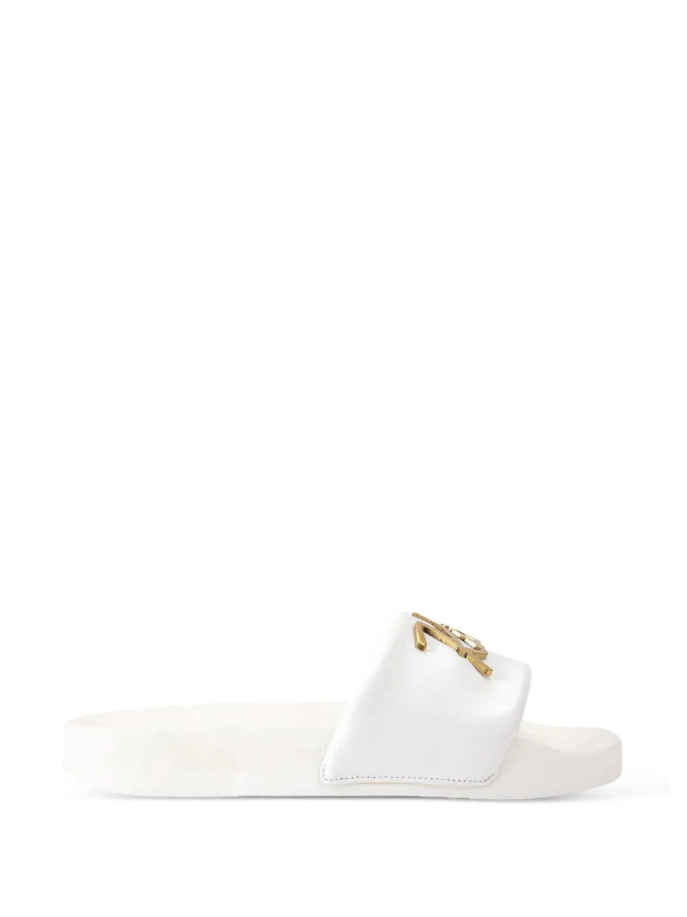 Kurt Geiger London Cursive sandalen met logoprint Wit