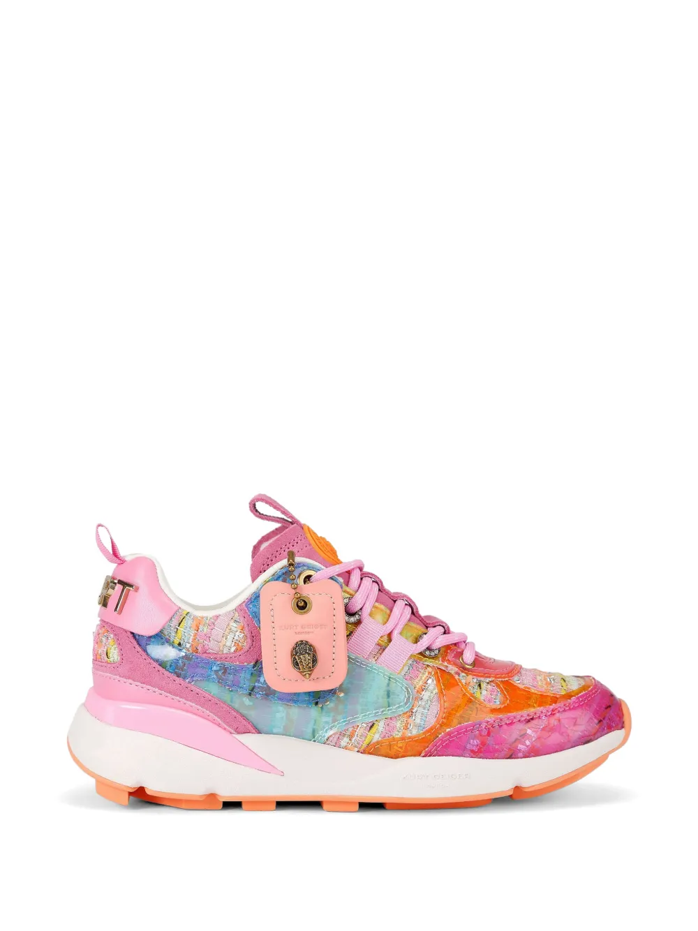 Kurt Geiger London Rainbow tweed Runner sneakers Roze