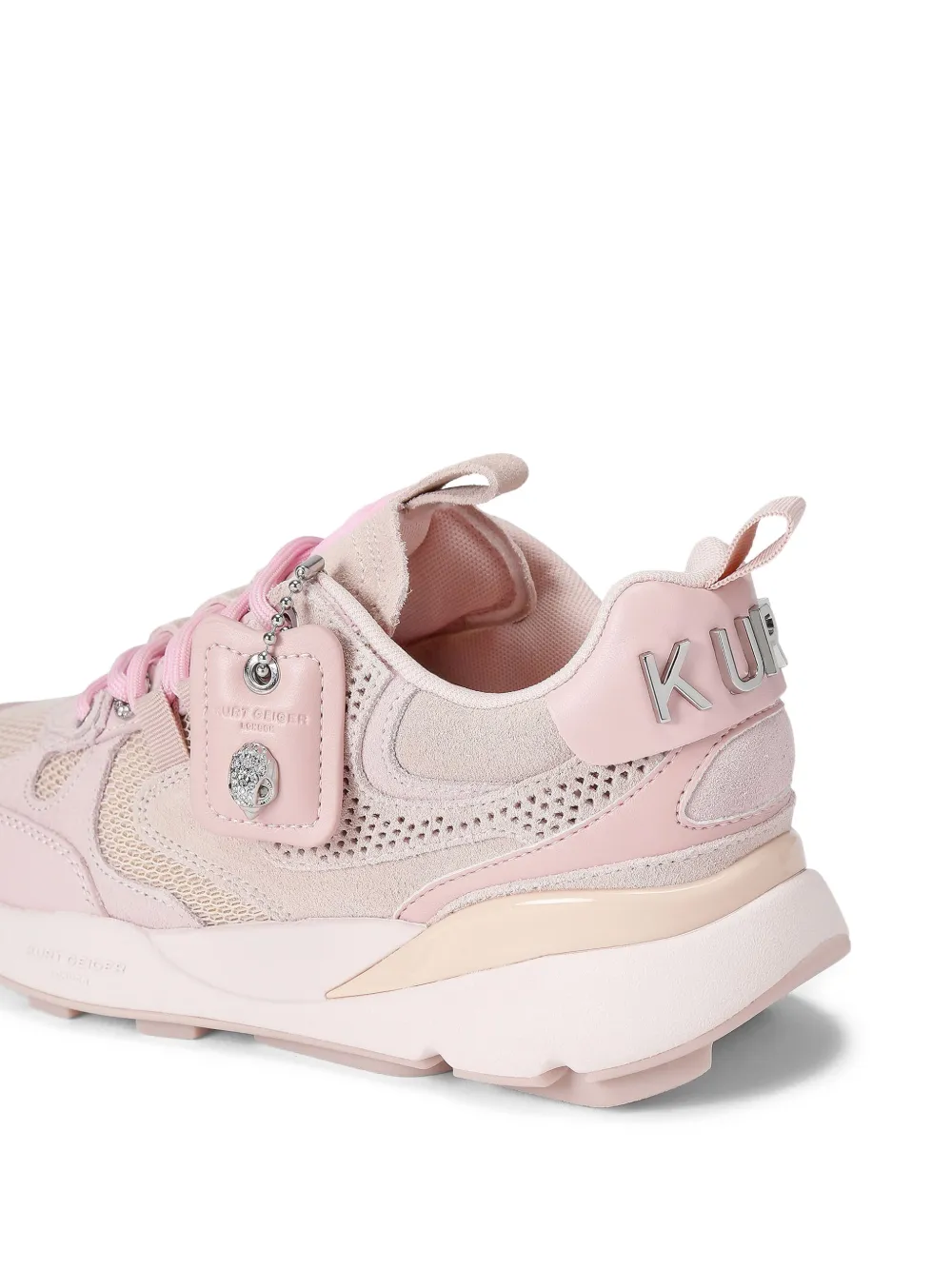Kurt Geiger London Lettie suède hardloopsneakers Roze
