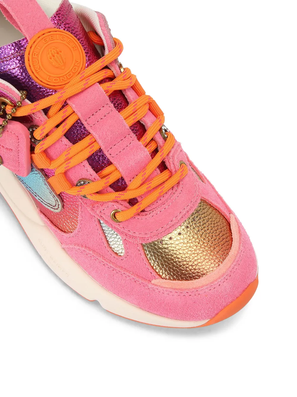 Kurt Geiger London Kurt Runner ombre metallic sneakers Roze