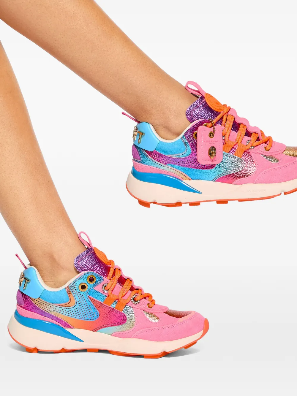 Kurt Geiger London Kurt Runner ombre metallic sneakers Roze