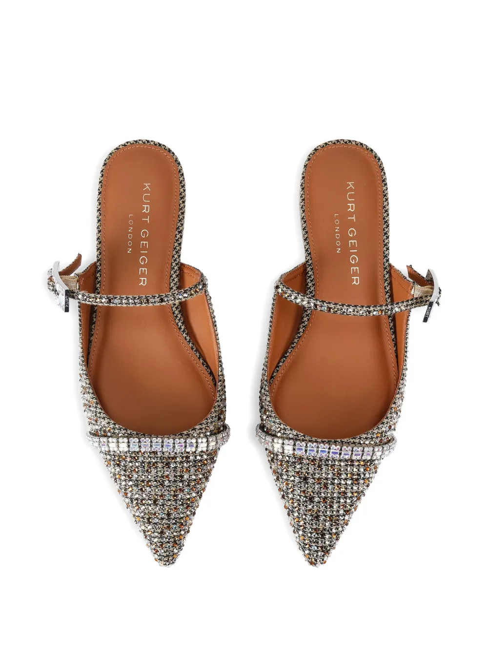 Kurt Geiger London Pumps met hak met stras gesp Grijs
