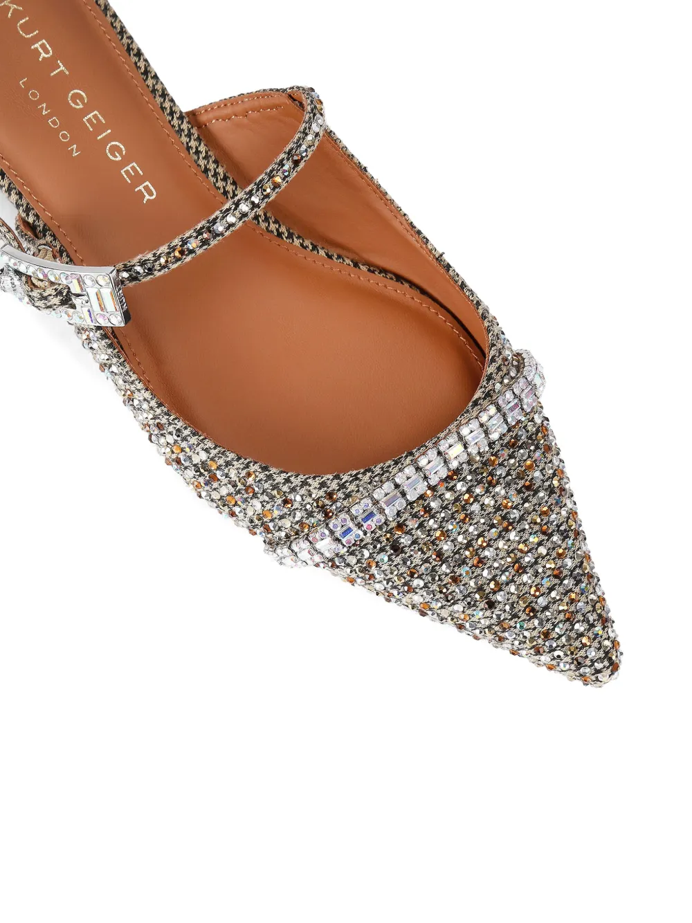 Kurt Geiger London Pumps met hak met stras gesp Grijs