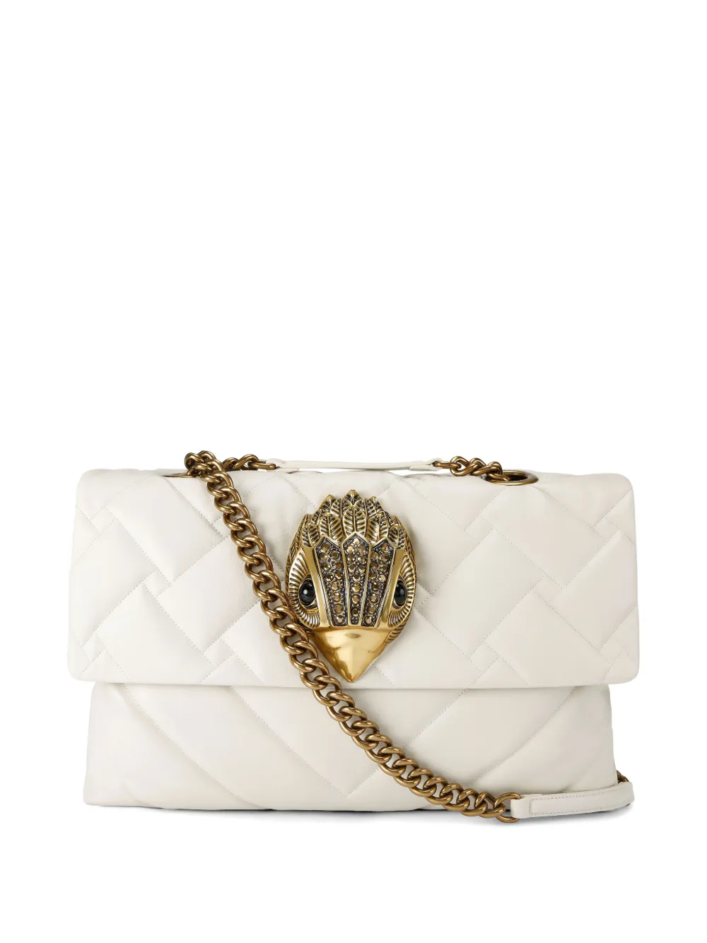 Kurt Geiger London Mini Drench Kensington Schultertasche - Weiß