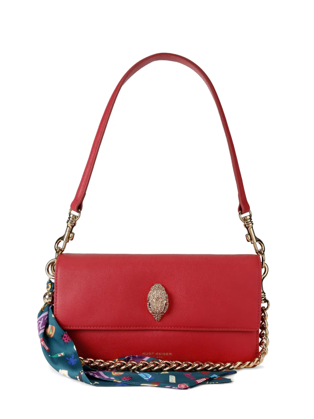 Kurt Geiger London Sloane eagle-embellishment shoulder bag - Red