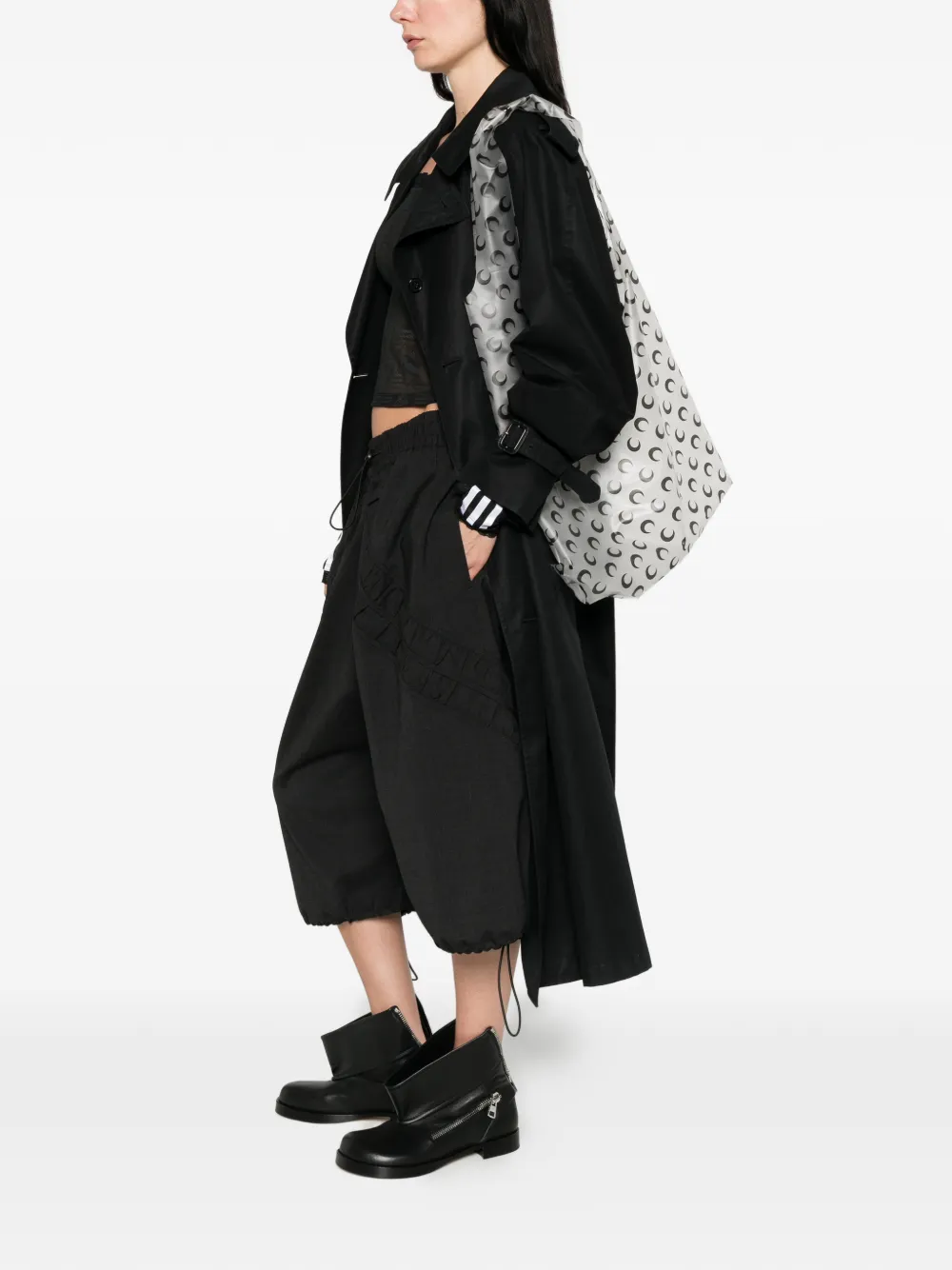 Marine Serre Shopper met maanprint Wit