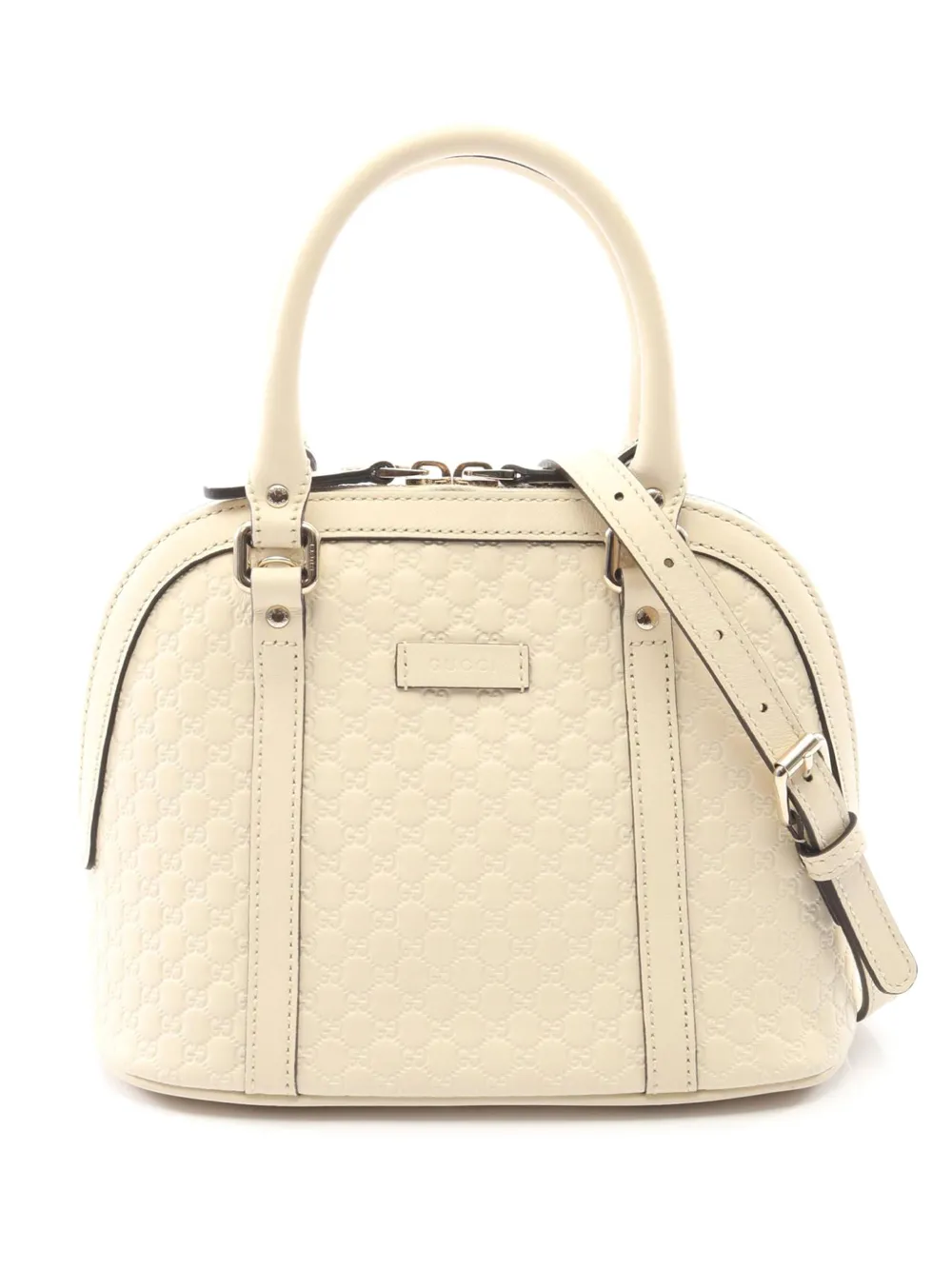 Gucci Pre-Owned 2016-2026 Mini Microguccissima Dome satchel - Marrone