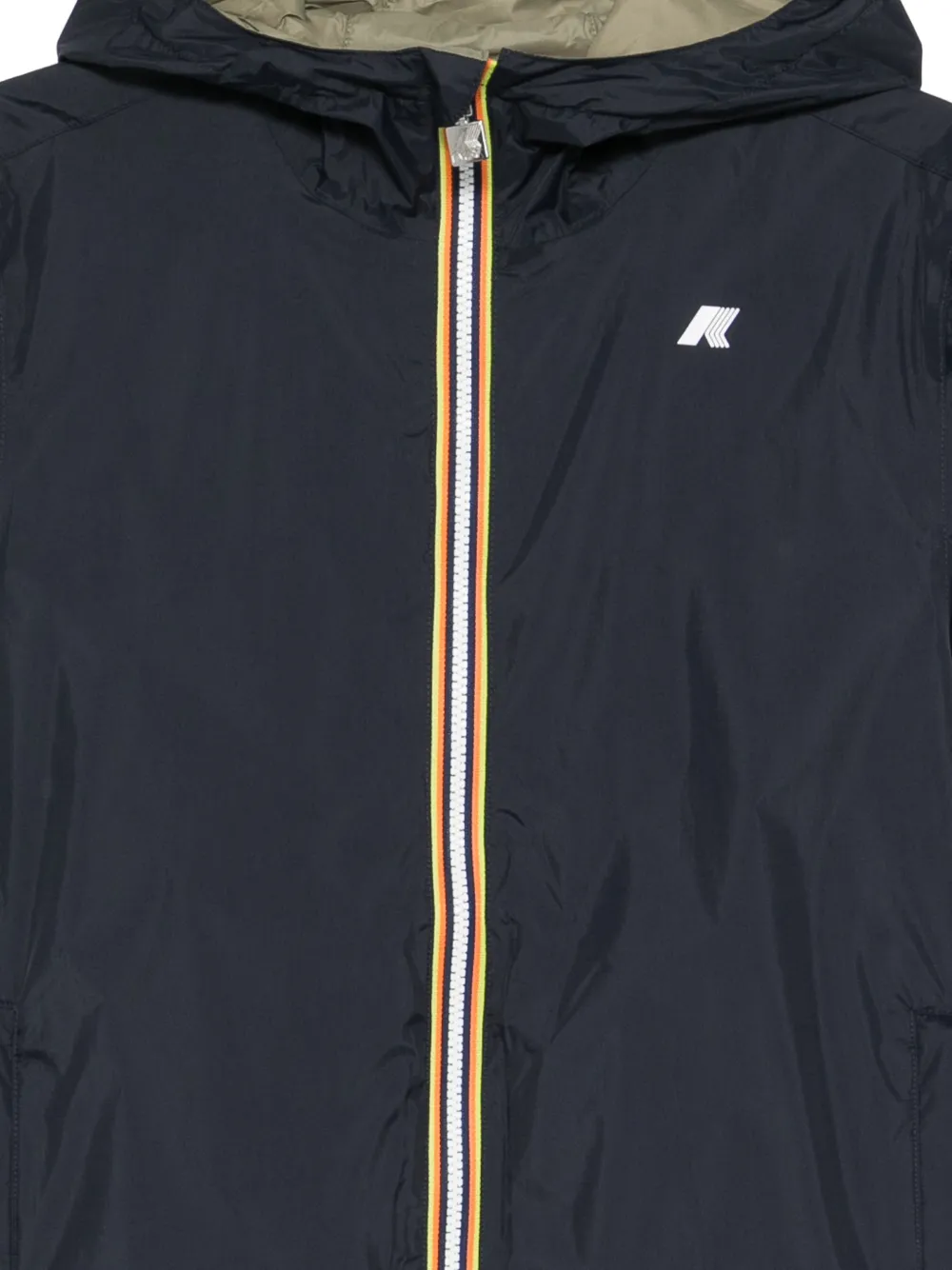 K-Way Jack met capuchon en rits Blauw
