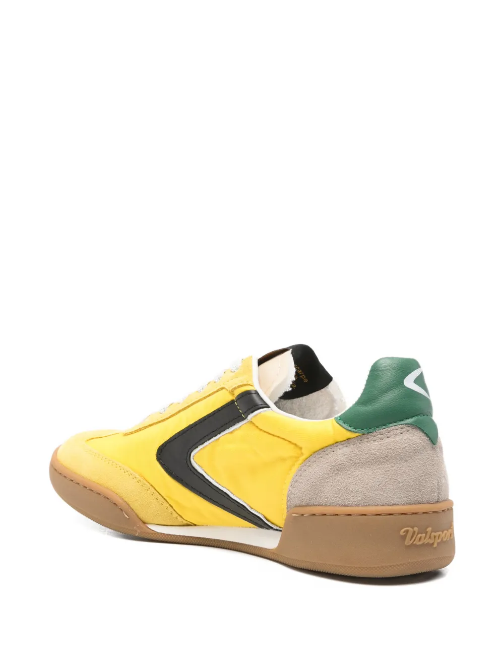 Valsport Sneakers met suède vlak Geel