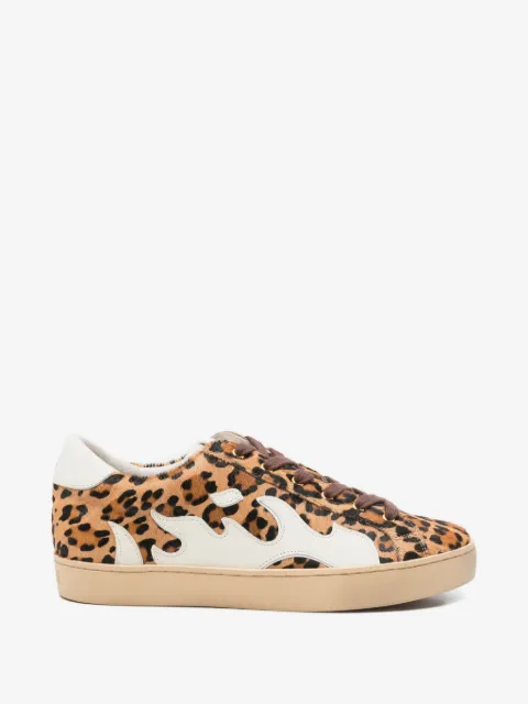 Gamin leopard-pattern sneakers