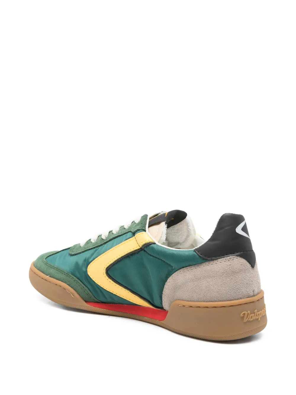 Valsport Sneakers met suède vlak Groen