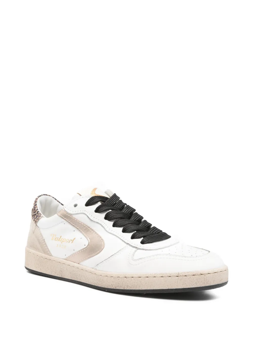 Valsport Sneakers met luipaardprint Wit