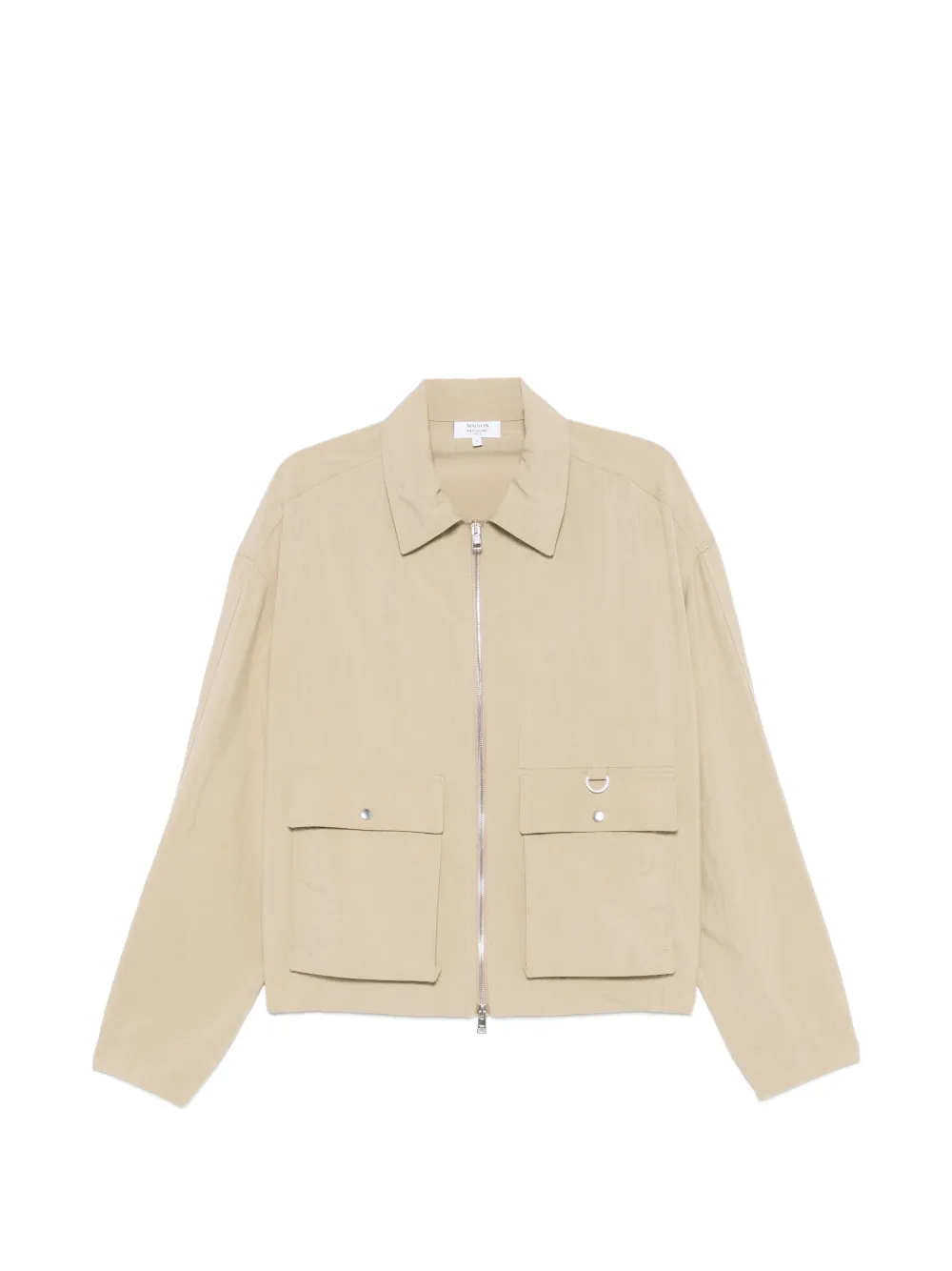 Maison Kitsuné zip-up flap-pocket jacket - Toni neutri