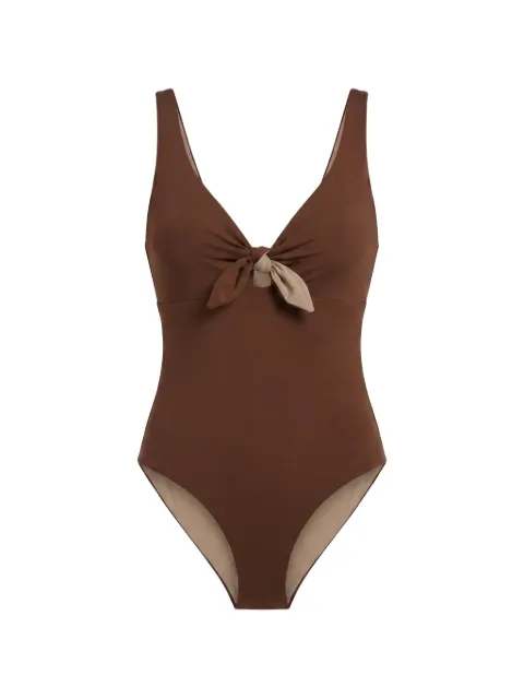 Fisico knot-detail swimsuit