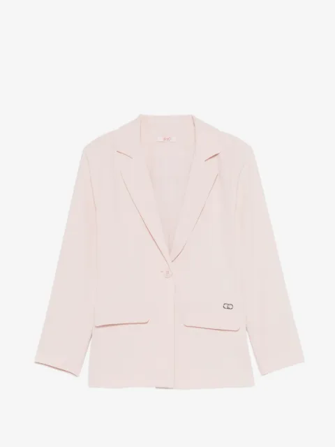 Liu Jo Kids blazer con bolsillo y solapa