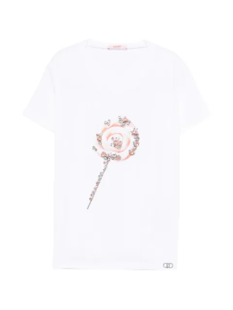 Liu Jo Kids t-shirt à ornements en cristal