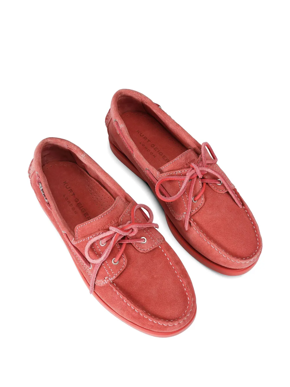 Kurt Geiger London Suède bootschoenen met strik Roze