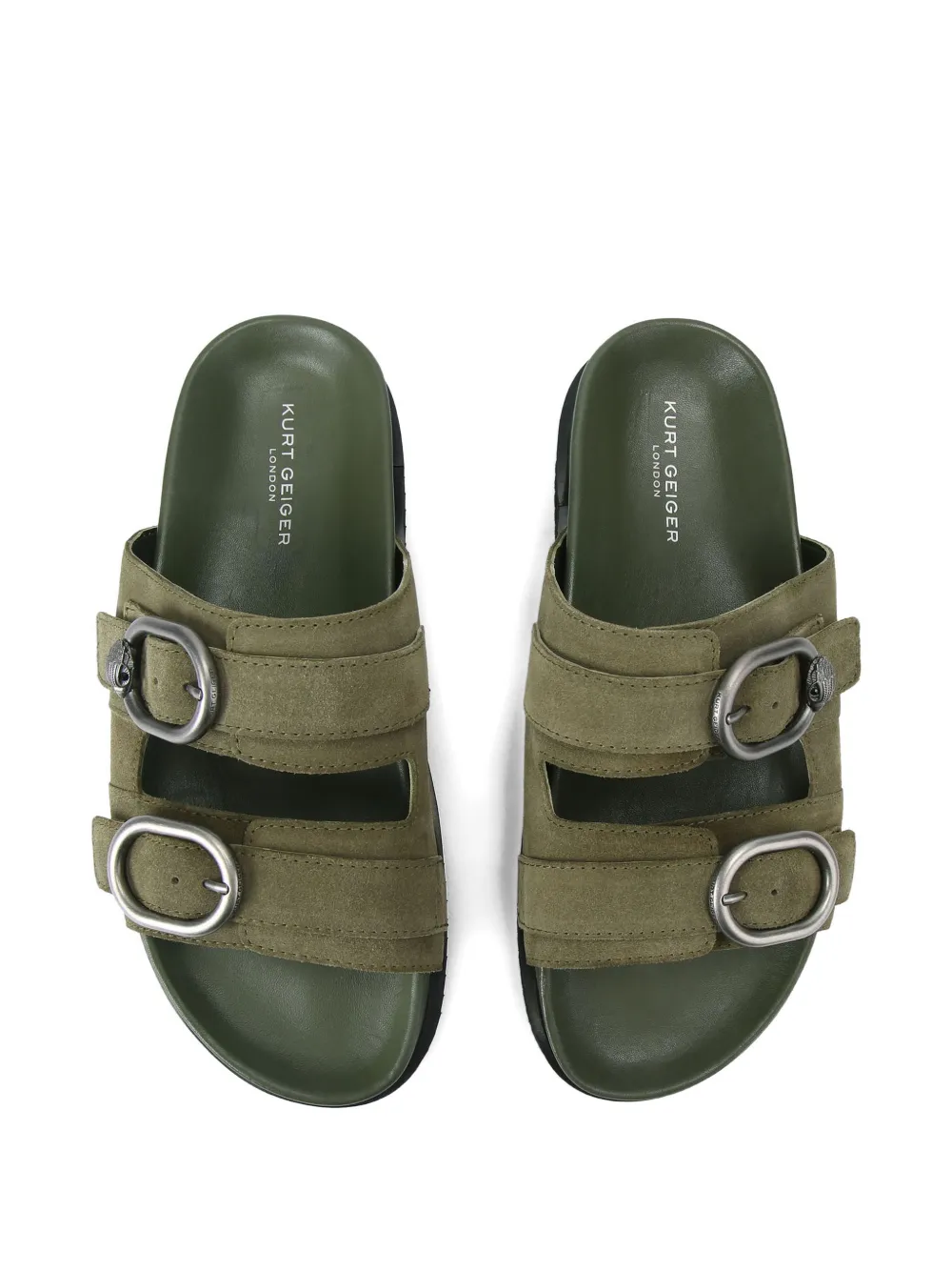 Kurt Geiger London Sandalen met gespbandje Groen