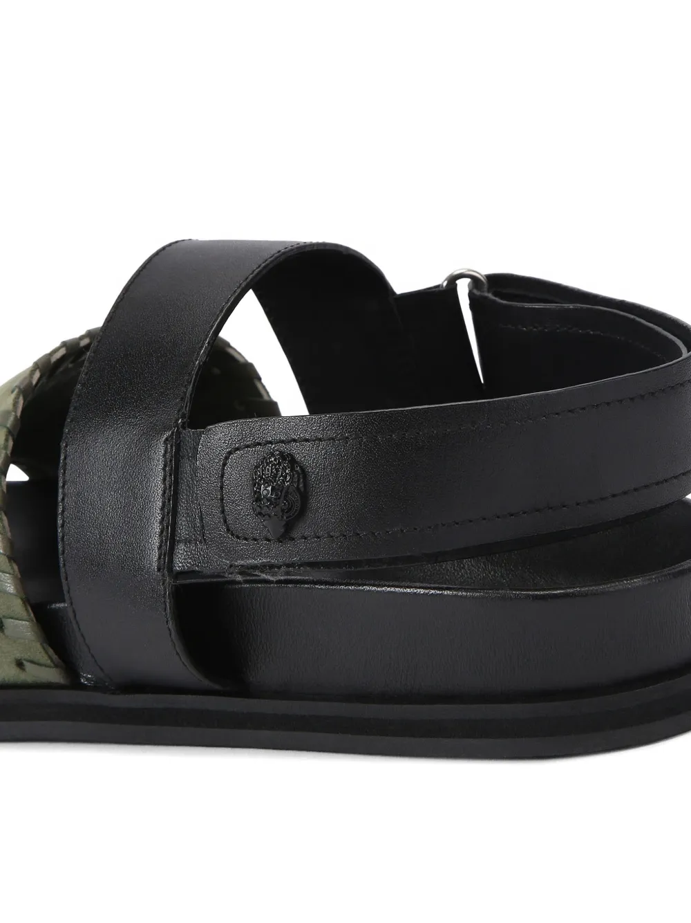 Kurt Geiger London Bakerboy sandalen met stiksel bandje Zwart