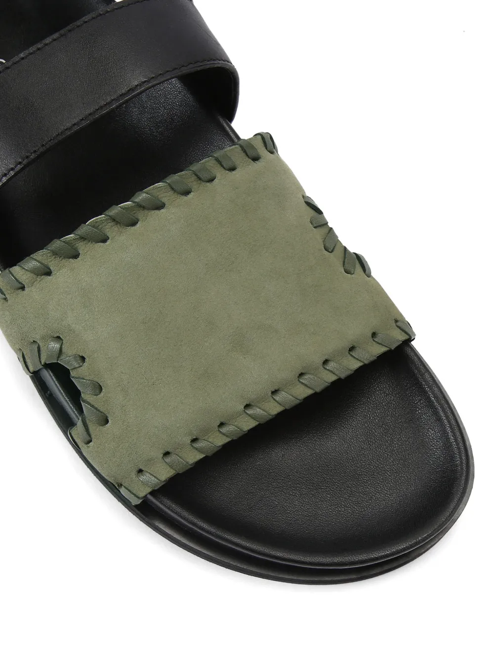 Kurt Geiger London Bakerboy sandalen met stiksel bandje Zwart