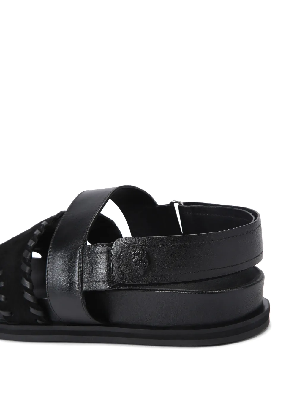Kurt Geiger London Bakerboy sandalen met stiksel bandje Zwart
