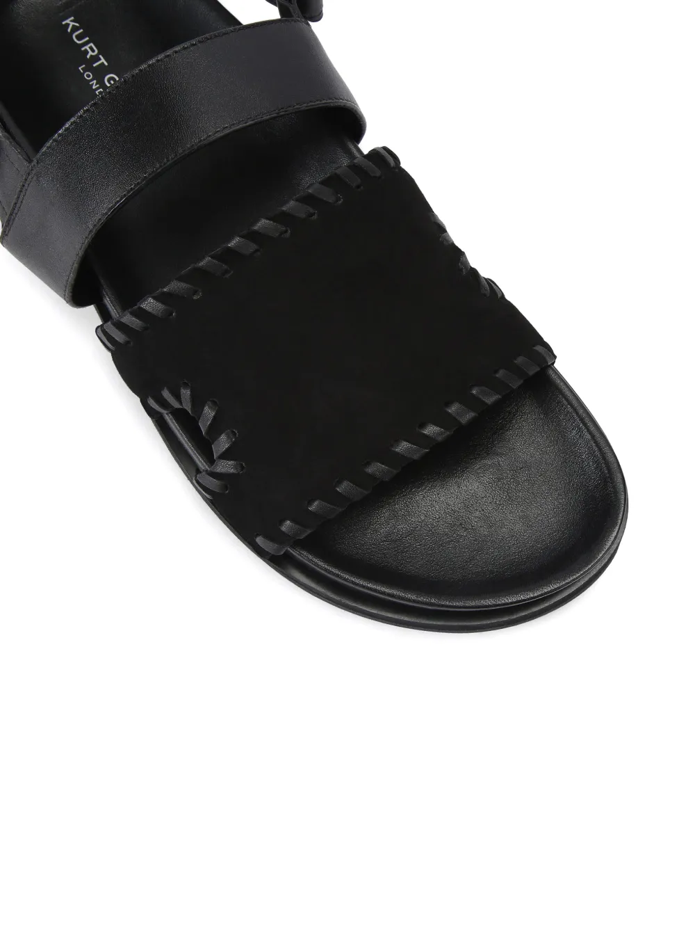 Kurt Geiger London Bakerboy sandalen met stiksel bandje Zwart